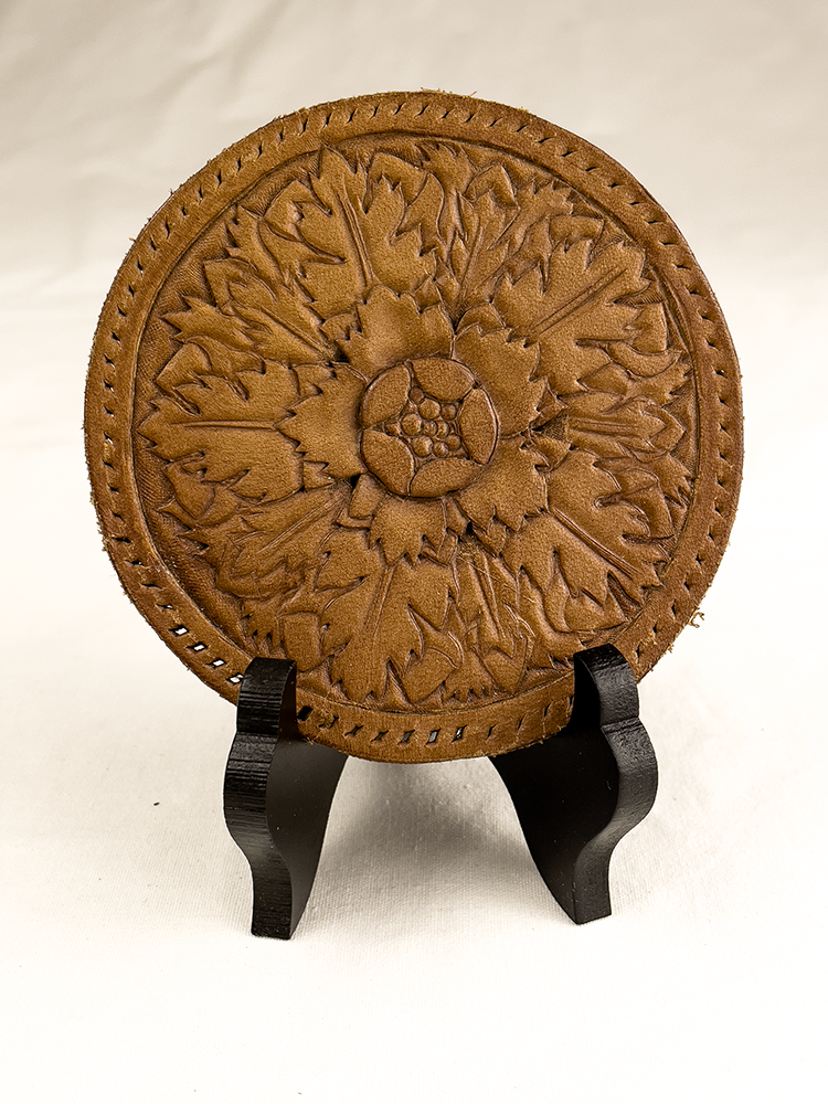 oak leaf circle - patch