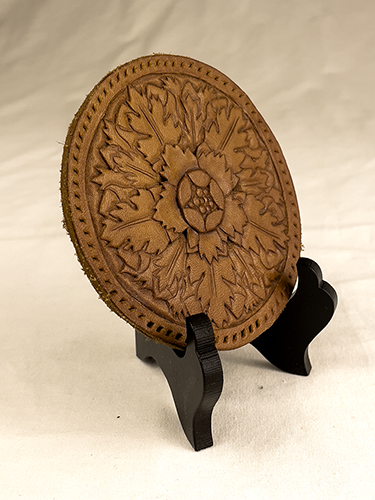 oak leaf circle - patch